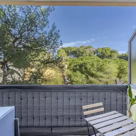Calme T2 Le Cannet, Parking, Terrasse Et Climatisation Apartment